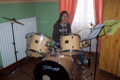 girl playing the drums (that's not me)